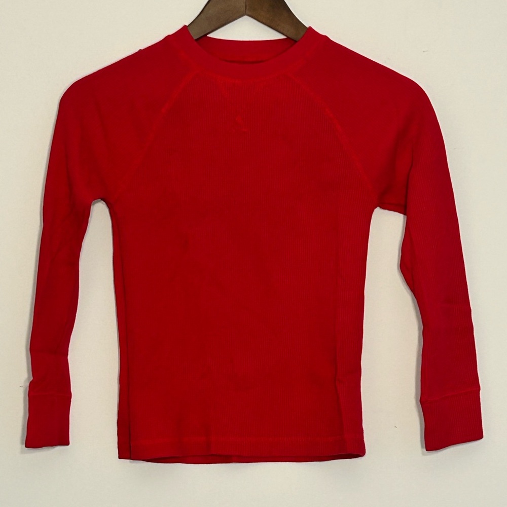 The Children’s Place Red Waffle Knit Thermal Top Youth M (7/8)